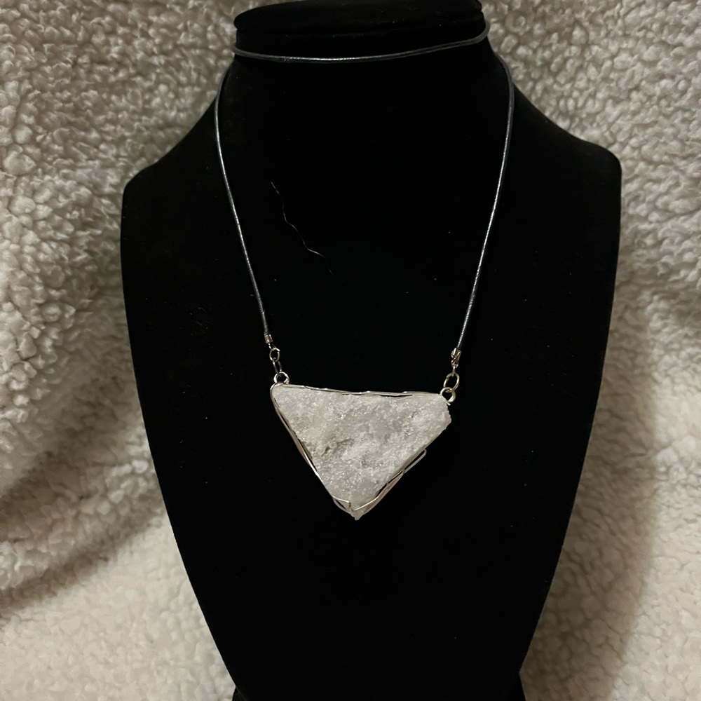 Handmade Snow Crystal pendant.